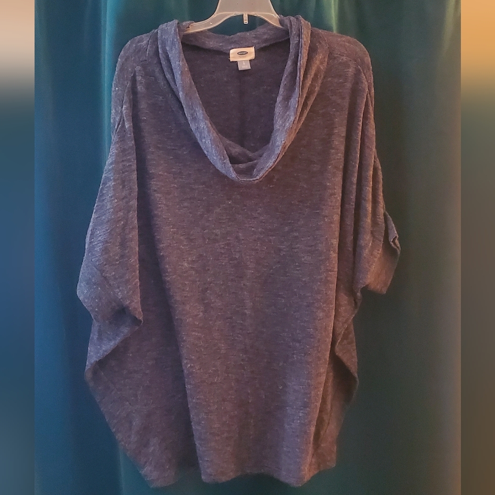 Relaxed Fit Shirt Sleeve Sweater